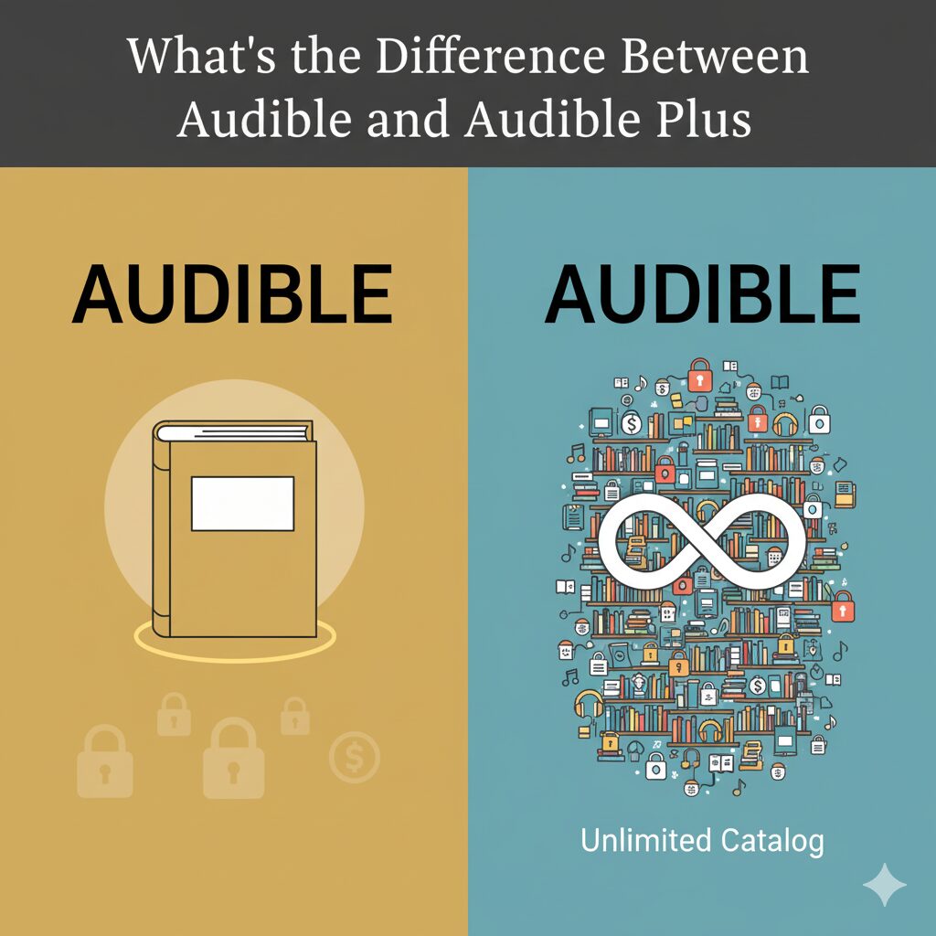 what's the difference between audible and audible plus